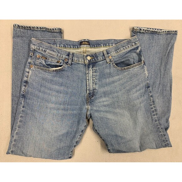 Polo Ralph Lauren Jeans  Mens Size 36X34 Denim Blue Hampton Relaxed Straight - Picture 1 of 11